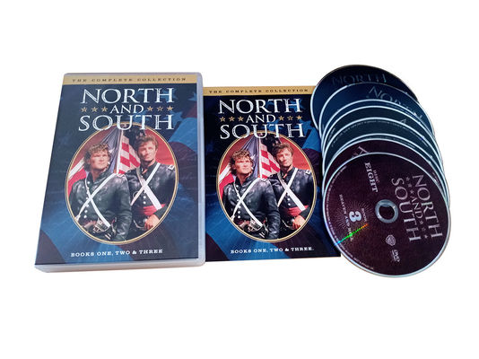 China Kundenspezifischer DVD-Guckkastenbühne-Amerika-Film das komplette Reihen-Nord und Süd 1-3 fournisseur