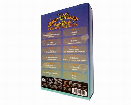 China Kundenspezifischer DVD-Guckkastenbühne-Amerika-Film die komplette Reihen-Disney-Animationssammlung 12DVD fournisseur