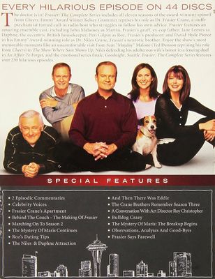 Kundenspezifischer DVD-Guckkastenbühne-Amerika-Film die komplette Reihe Frasier: Die komplette Reihen-Jahreszeiten 1-11 fournisseur