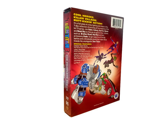 Kundenspezifischer DVD-Guckkastenbühne-Amerika-Film die komplette Reihen-jugendlich Titanen die komplette Reihe fournisseur