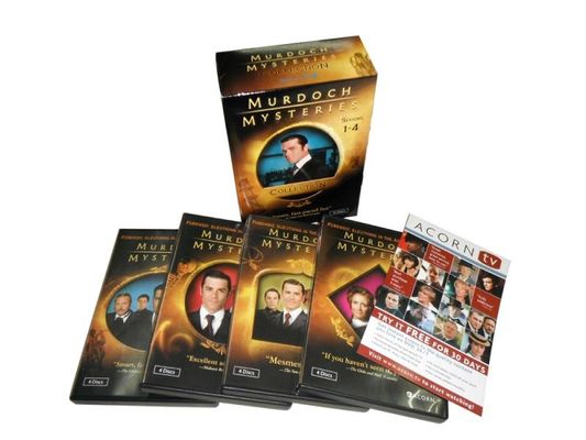 Kundenspezifischer DVD-Guckkastenbühne-Amerika-Film die komplette Reihe Murdoch-Geheimnisse würzen 1-4 16DVD fournisseur