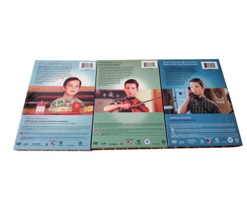 Kundenspezifischer DVD-Guckkastenbühne-Amerika-Film die komplette Reihe junge Sheldon-Jahreszeit 1-3 fournisseur