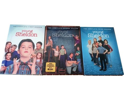 Kundenspezifischer DVD-Guckkastenbühne-Amerika-Film die komplette Reihe junge Sheldon-Jahreszeit 1-3 fournisseur