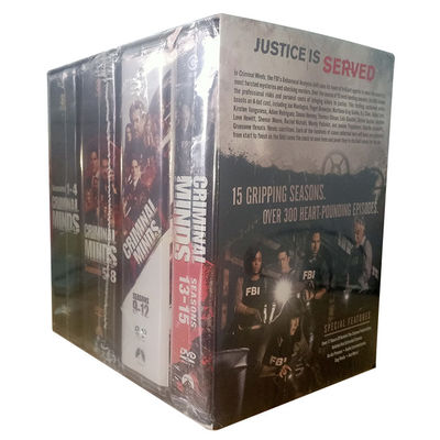 Kundenspezifischer DVD-Guckkastenbühne-Amerika-Film der komplette Reihen-Verbrecher kümmert sich die um Diskette neues Boxset der kompletten Reihen-85 fournisseur
