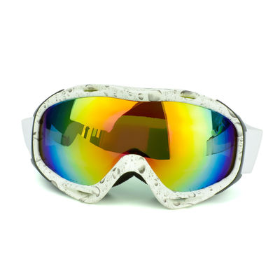 Ski Google PC Spiegelobjektiv Doppel gekrümmte Schneebrille Vollrahmen-Skibrille Ski-Ausrüstung Brille Außen-Doppel-Anti-FO