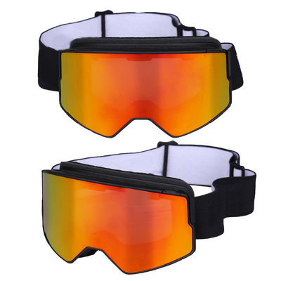 Ski Google PC Spiegelobjektiv Doppel gekrümmte Schneebrille Vollrahmen-Skibrille Ski-Ausrüstung Brille Außen-Doppel-Anti-FO