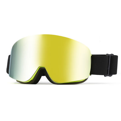 Ski Google PC Spiegelobjektiv Doppel gekrümmte Schneebrille Vollrahmen-Skibrille Ski-Ausrüstung Brille Außen-Doppel-Anti-FO