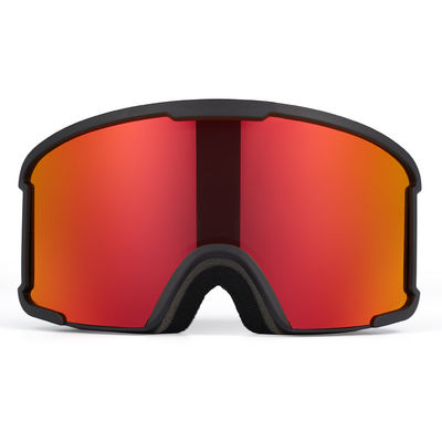 Halbrahmen große Zylinder doppelte Nebelbrille hellrote Bergbrille Drei Schichten Schwamm und Silikon